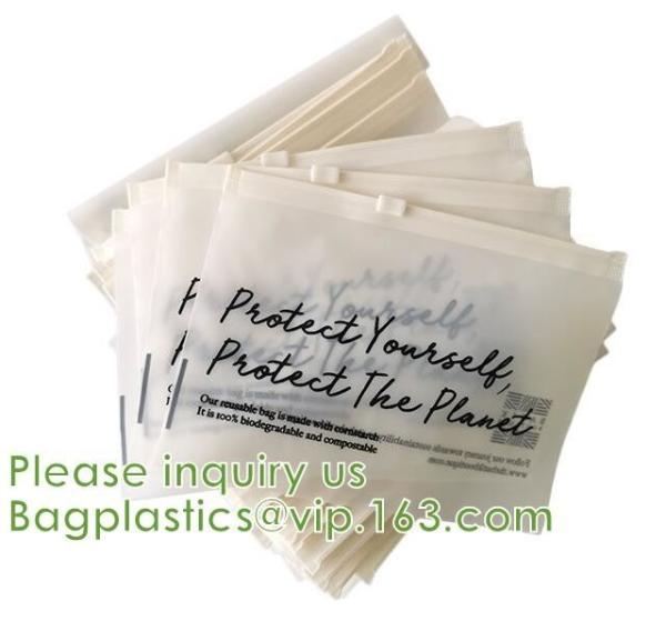 Eco-Friendly Zipper Reusable Bags, Compostable, Biodegradable, Slider Reusable Bags, PLA +PBAT