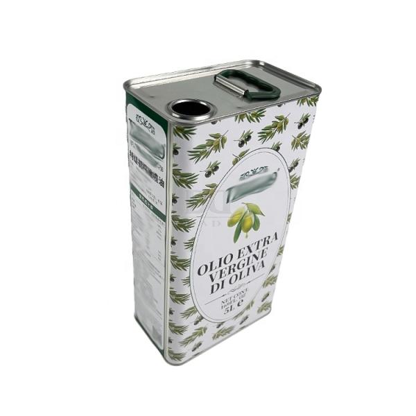 Dadi Weiye 250ml 500ml 1L 2L 5L Custom Printing Olive Oil Can Rectangle with Lid Food Grade