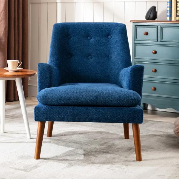 Antiwear Durable Modern Single Seater Chair Anti Scratch Fabric Material