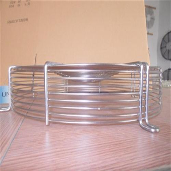 Hanging Wire Mesh Baskets , 200mm Air Exhaust Black Wire Metal Fan Finger Guard
