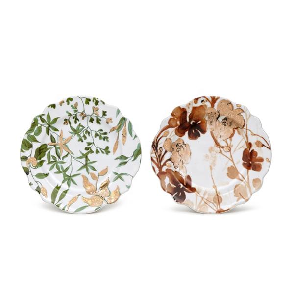 Тарелки Порцелановая тарелка Осенняя посуда Бутик подарочный набор Горячая продажа Новый дизайн Королевская керамическая тарелка Круглое блюдо Продовольственная безопасность