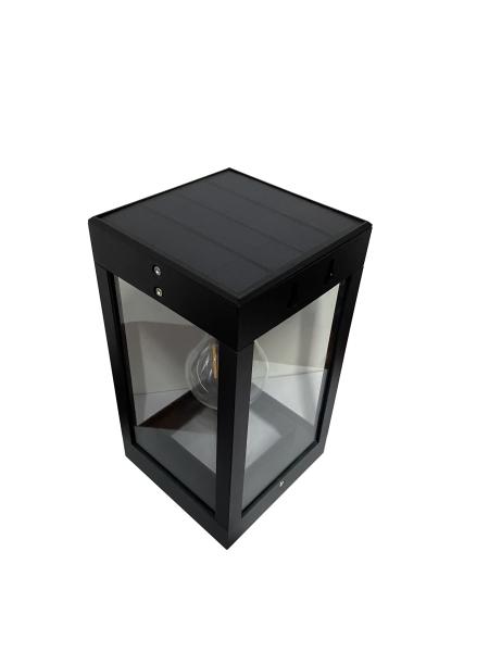 Glass Panels Solar Wall Sconce IP54 Waterproof Outdoor Solar Wall Lantern Lights