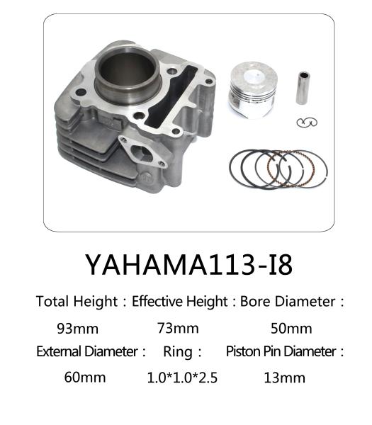 Origin Yamaha motorcycle cylinder kit I8 for Yamaha motorcycle engine
