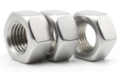 SS316 Stainless Steel Hex Nut , A2 - 70 Stainless Steel Lock Nuts Fine Threaded