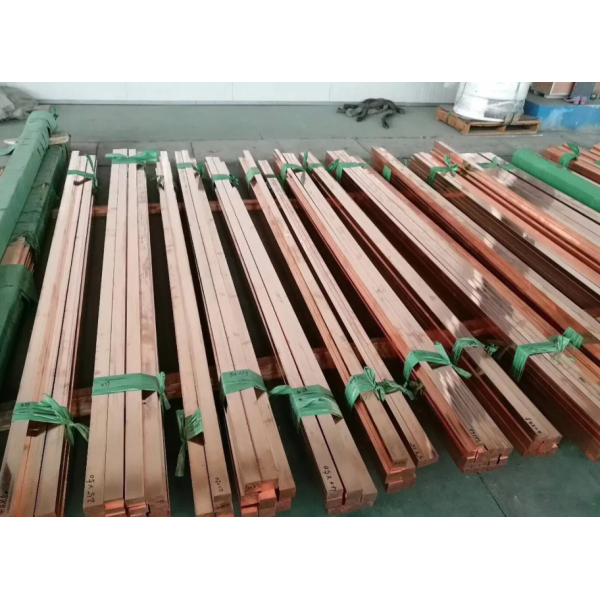 C11000 Tin Plated High Conductivity Copper Busbar 100% IACS with Electro-Tin Plating 6x50mm for Power Distribution