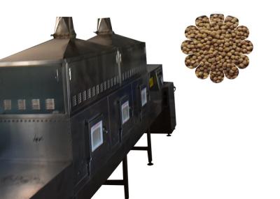 PLC Controlled Dehydrator Sterilization Machine , Pet Food Microwave Drying Machine