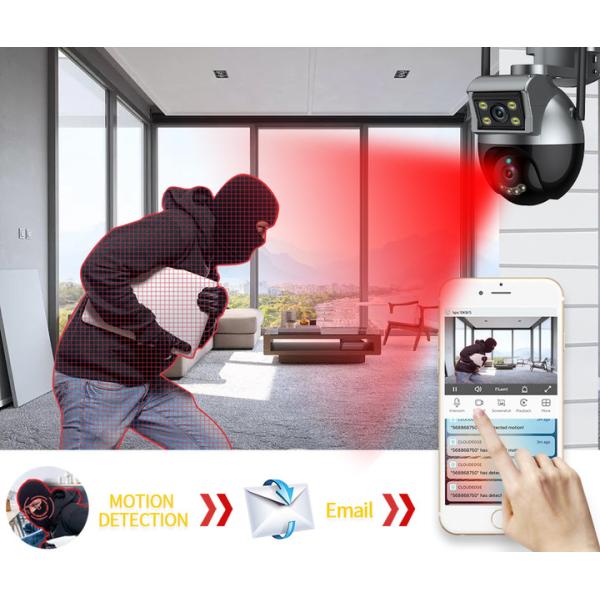 IP66 Weatherproof Wireless Surveillance Camera with Motion Detection and Tuya Network