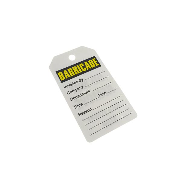 Custom Plastic Indicating Tag PVC Waterproof Safety Tag