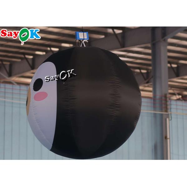 Customized 1.5m 5ft Inflatable Lighting Decoration Penguin Balloon