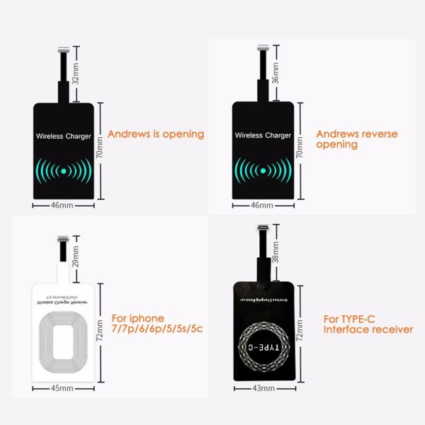 Round Crystal Fantasy Wireless Charging Pad Qi Wireless Charger for Samsung Galaxy