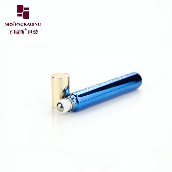 SRS Hot Sale 10ml Tube Thin Wall Glass Roll on Bottle for Perfume Essential Oil