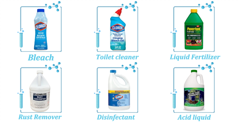 Small Automatic Liquid Detergent Filling Machine for Acidic and Corrosive Chemicals