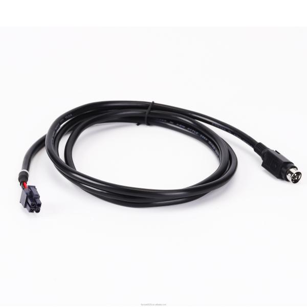 2 4 6 8 Pin Mini DIN Cables Male To Terminal Connector Extension Cable Assembly