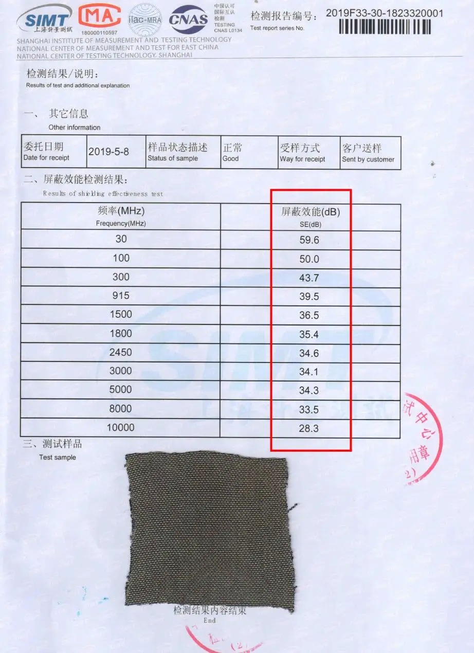 Dropshipping EMF Radiation Protection Pants Silver Fiber Cotton Comfort Antibacterial and Anti-mite