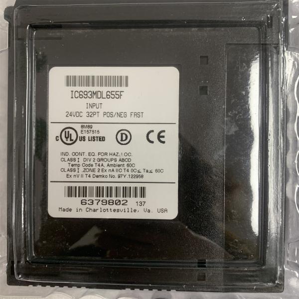 ЛОГИКА POSITIVE/NEGATIVE 24VDC МОДУЛЯ ВХОДНОГО СИГНАЛА 32POINT GE IC693MDL655 НОВАЯ