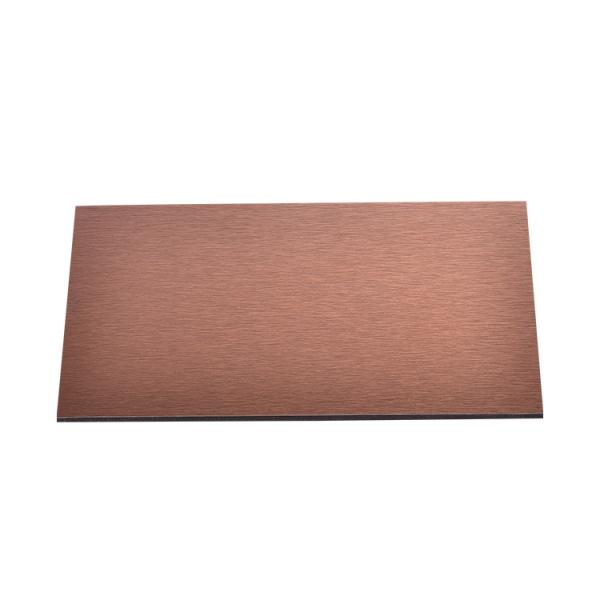 1220mm de prata escovou resistente UV do painel composto de alumínio