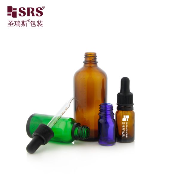 Empty 5ml 10ml 15ml 20ml 30ml 50ml 100ml Glass Dropper Bottle with TEC for Skincare Essential Oil