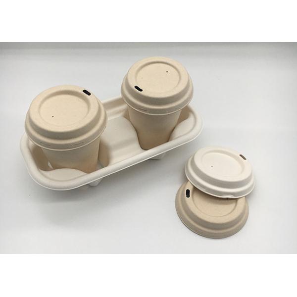 Сахарный тростник держатель кофейной чашки чая 2 чашек 218x110x47mm