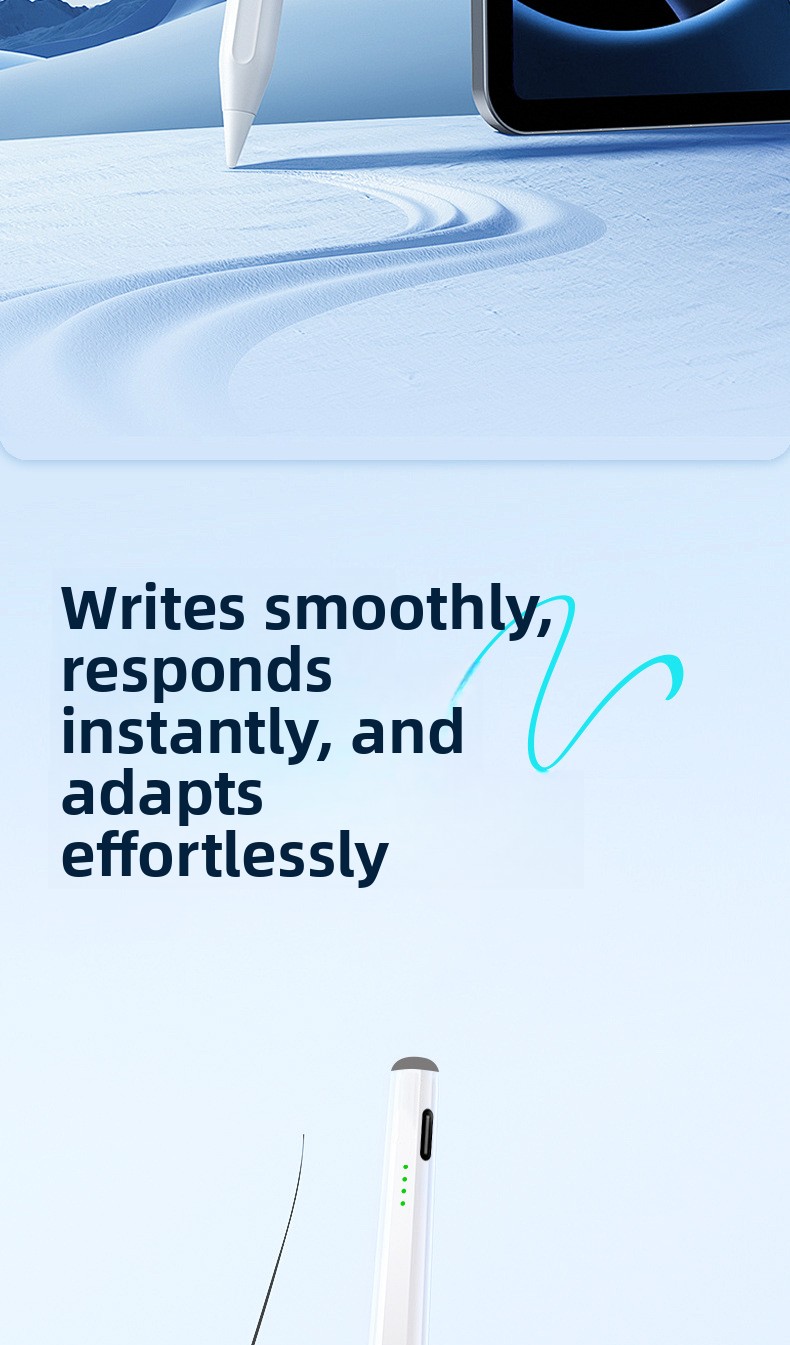iPad Pencil Magnetic-Charging Capacitive Stylus for Pencil Alternative Compatible Touch Pen for Handwriting Model C1