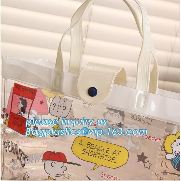 Transparent PVC Cosmetic Bag for carrying Makeup Toiletry Compact Size, luxury holographic PVC hanging travel cosmetic m