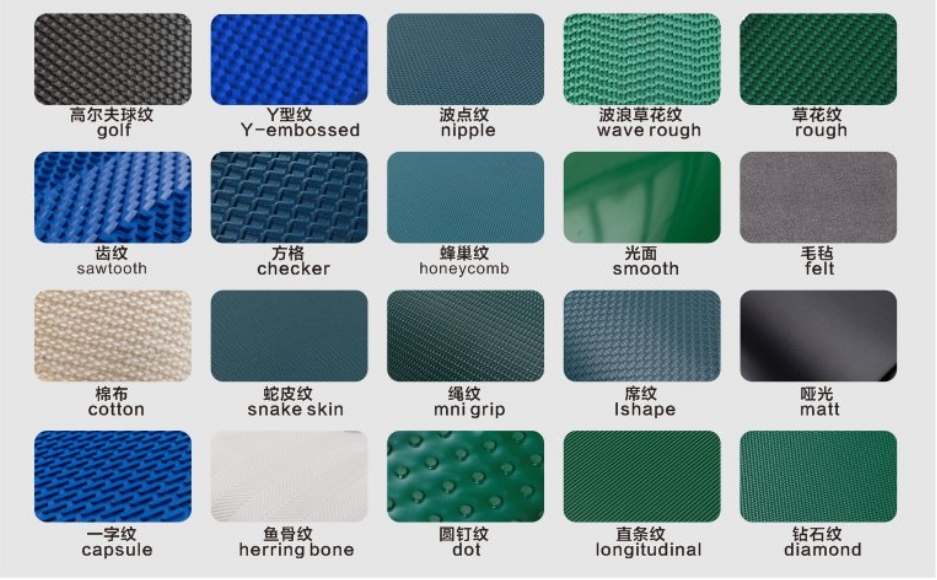 JARULAN Factory Price 2.5mm Petrol Blue PVC Conveyor Belt 2 Ply Polyester Fabric 2000mm Width