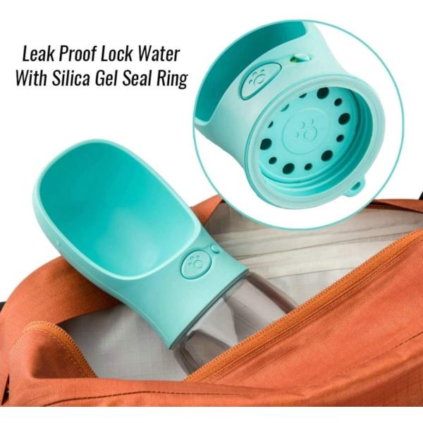 Бутылка с водой собаки доказательства утечки портативная для на открытом воздухе идя пешего перемещения