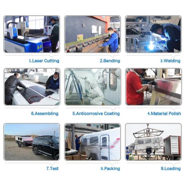 Трейлер туриста подвеса опционного трейлера перемещения RV стиральной машины независимый