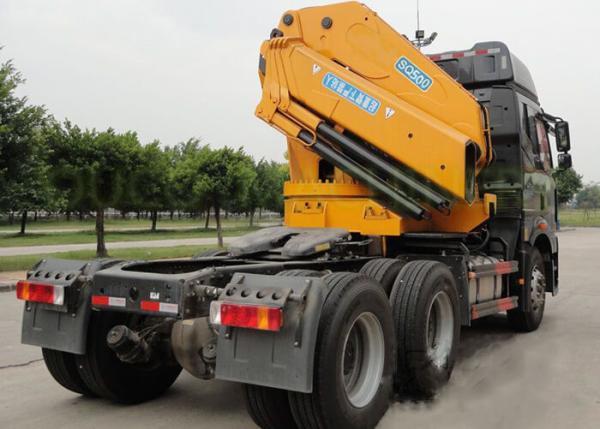 Workshop Telescopic Boom Truck Mounted Crane Equipment Running Smoothly