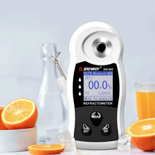 Digital Sugar Brix Meter Portable Refractometer Model Sw-592 593