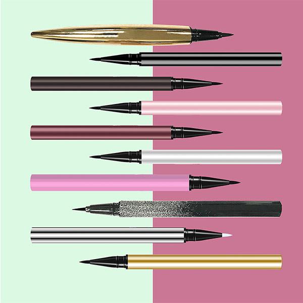 Custom logo no glue no magnetic eyelashes with eyeliner waterproof adhesive eyeliner
