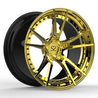 L'aluminium A6061 d'or de BMW M6 20inches 2 morceaux a forgé des roues