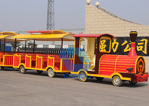 Simple Operate Amusement Train Rides , Theme Park Train Ride For Kids Birthday Party