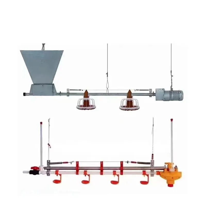 Chicken Poultry Equipment PP Materials Automatic Pan Feeding System Easy Clean
