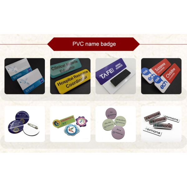 High Quality Custom Plastic Pvc Lanyard Laminated School Id Name Badge Maker