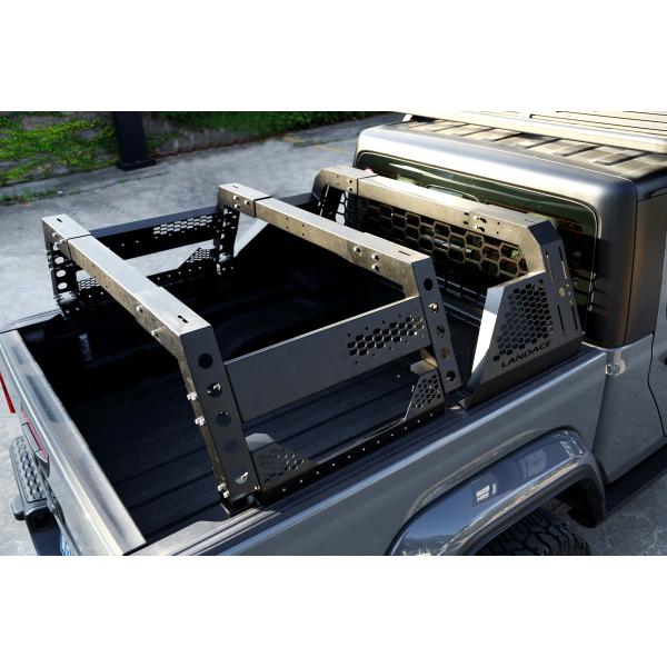 Ford Ranger Jeep Tacoma Tundra Hilux Truck Bed Rack with Adjustable and Silver Design