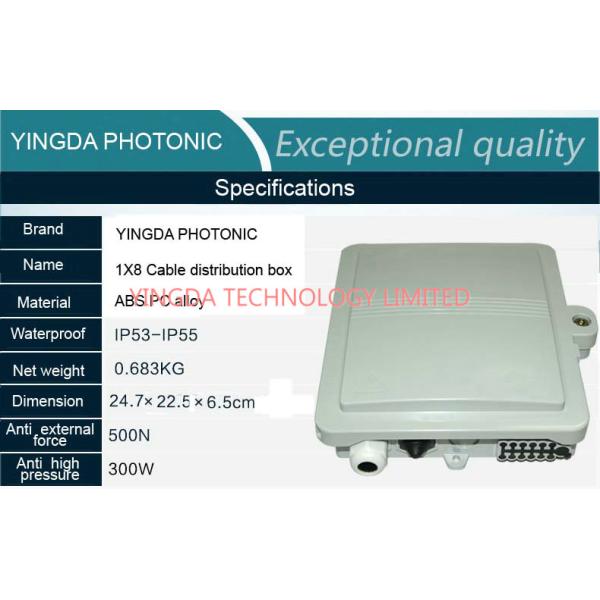 12 Core Plastic Optical Terminal Box, 12 Port Optical Fiber Termination box