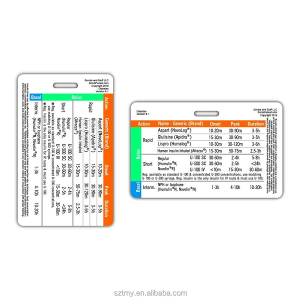 Custom Waterproof Plastic RN CNA Nursing Student Internship Nurse Badge Set Lab Values EKG Vitals Pocket Label Printing