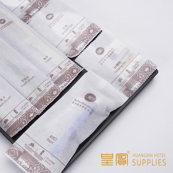 UV Printing 3 Star Hotel Amenities Kit Customized Logo