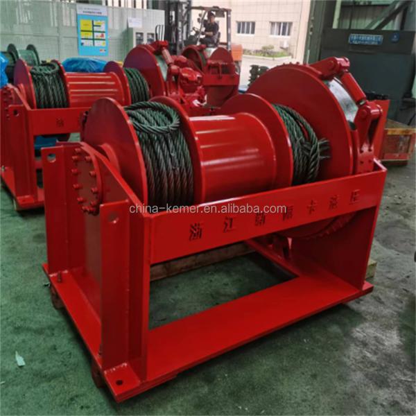 Rope Type Steel Wire Rope 5 Ton Hydraulic Electric Winch for Shipyard Construction