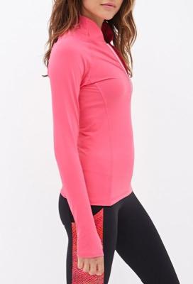 Sports Ladies Running Plain Lightweight Pink SGS Miqi Women Yoga Jacket