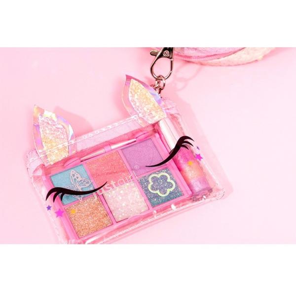 Unicorn Backpack Pretend Makeup Play Set Kids Makeup Kit For Girls BSCI Certified