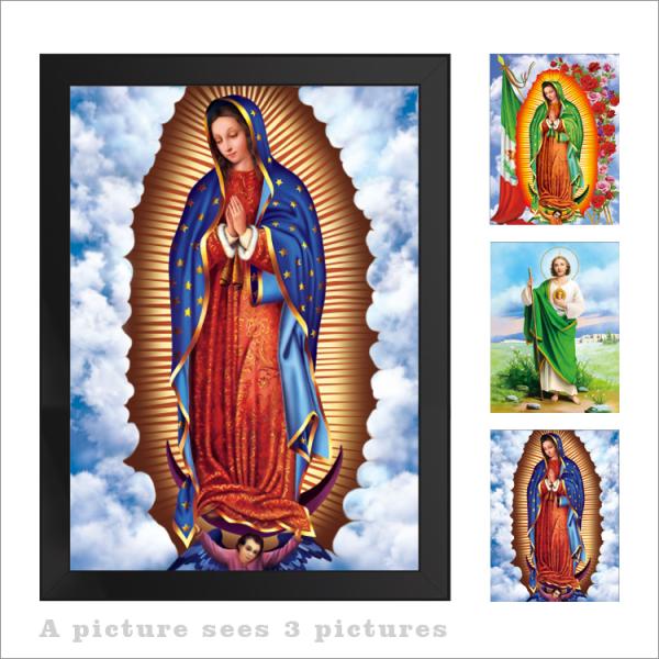 30X40cm Flip Wall Art Posters Religion Jesus Christ / Virgin Mary Theme