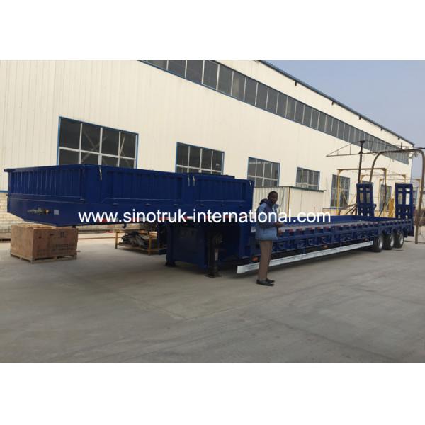 Подвес нормального цапф 80т грузовика 3 плоской кровати голубого цвета гидравлический Семи