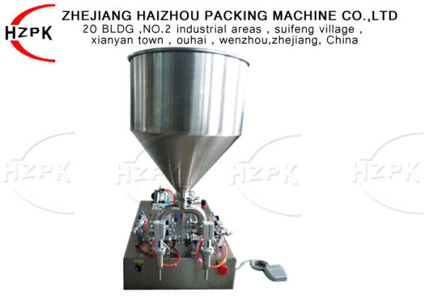50-500ml Food Grade Semi Automatic Paste Filling Machine Stainless Steel Material