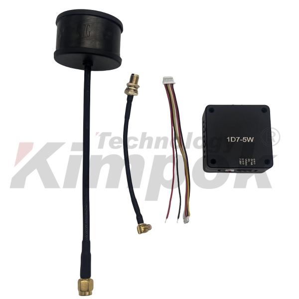 5W 1.7G VTX Transmetteur vidéo sans fil 1.7Ghz FPV VTX 16CH FPV Transmetteur vidéo pour Rush FPV Racing Quadcopter