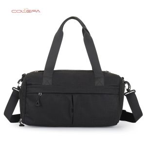New Yoga Fitness Bag Nylon Waterproof Fabric Wet/Dry Separation Design Large Capacity Sports Training Bag Casual Short Trip Bag