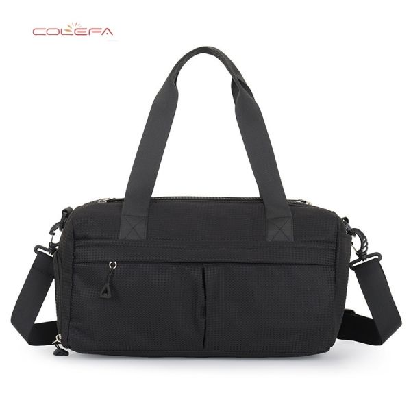 New Yoga Fitness Bag Nylon Waterproof Fabric Wet/Dry Separation Design Large Capacity Sports Training Bag Casual Short Trip Bag