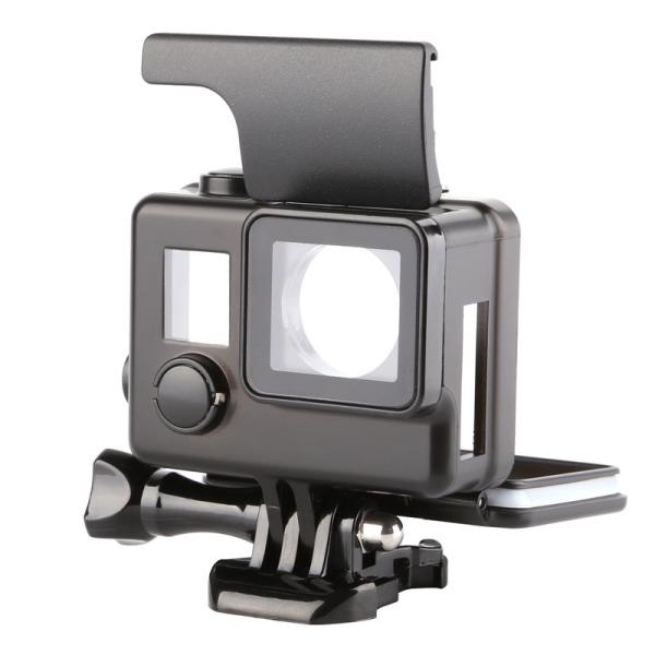 Black Side Open Protective Housing Case For GoPro Hero 3 4 3+ Professional Skeleton Protector Cover Go 4 Pro Accessories