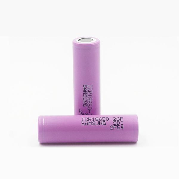 Original Samsung ICR18650-26F 3.7V Samsung 18650 2600mAh rechargeable li-ion battery cells