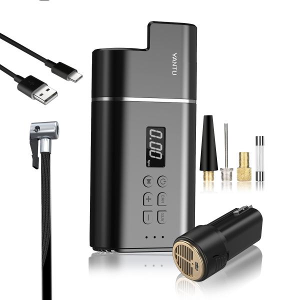 YANTU A31 Portable Cordless Digital Tire Inflator 12V 150PSI for High Pressure Removal